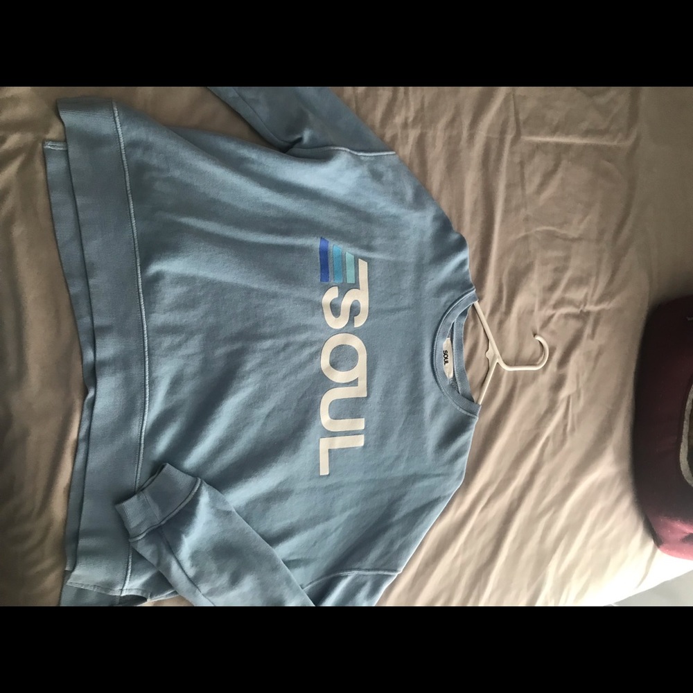 soul by soulcycle blue crewneck